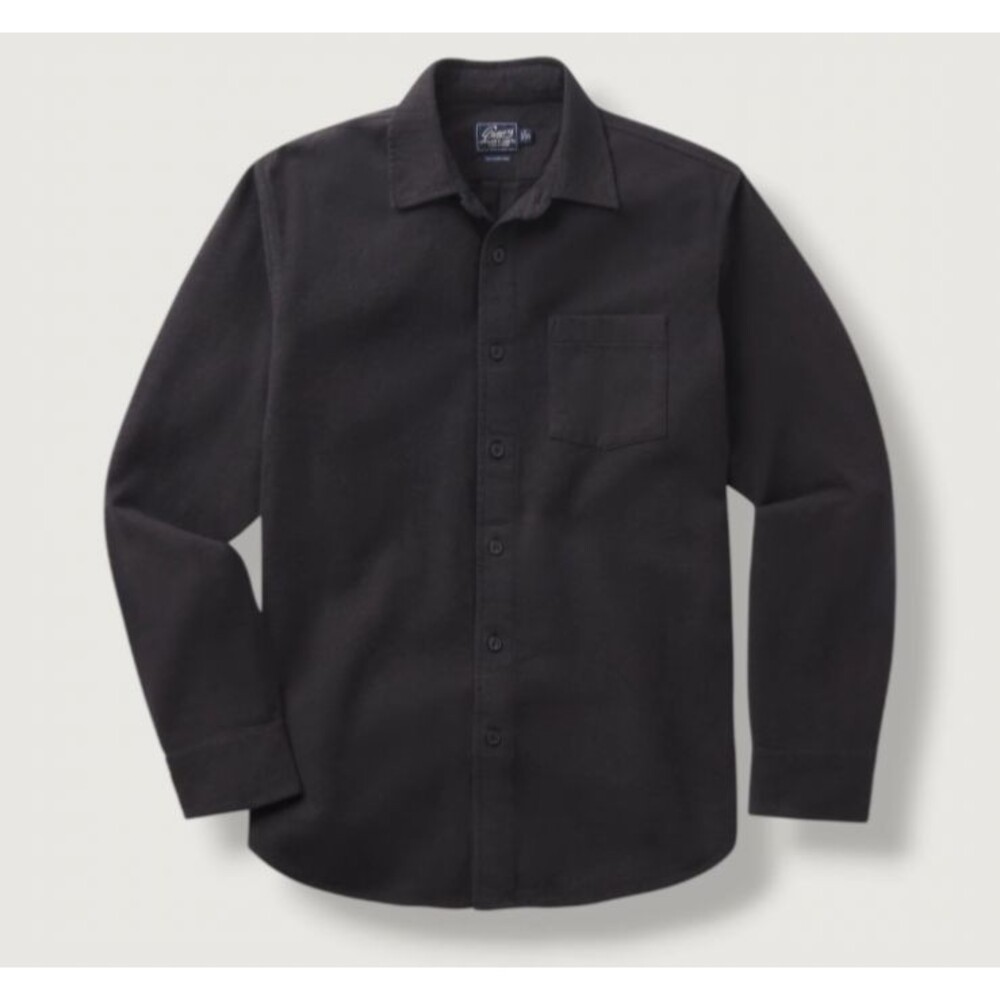 Grayers Men’s NWT Belvedere Heather Lux Flannel Button Down Shirt size S Black